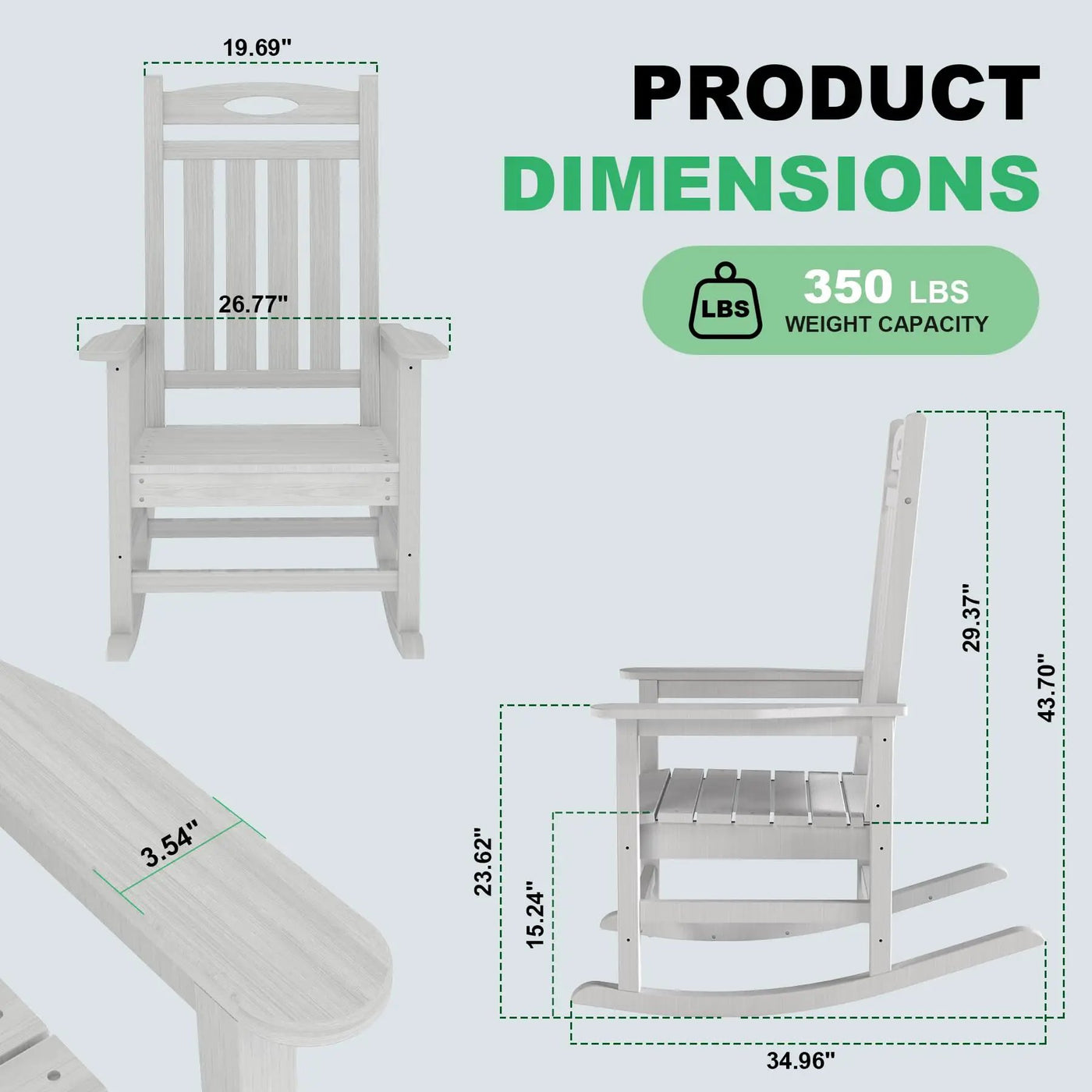 Outdoor Rocking Chair Set of 2 by HouseOfZazla