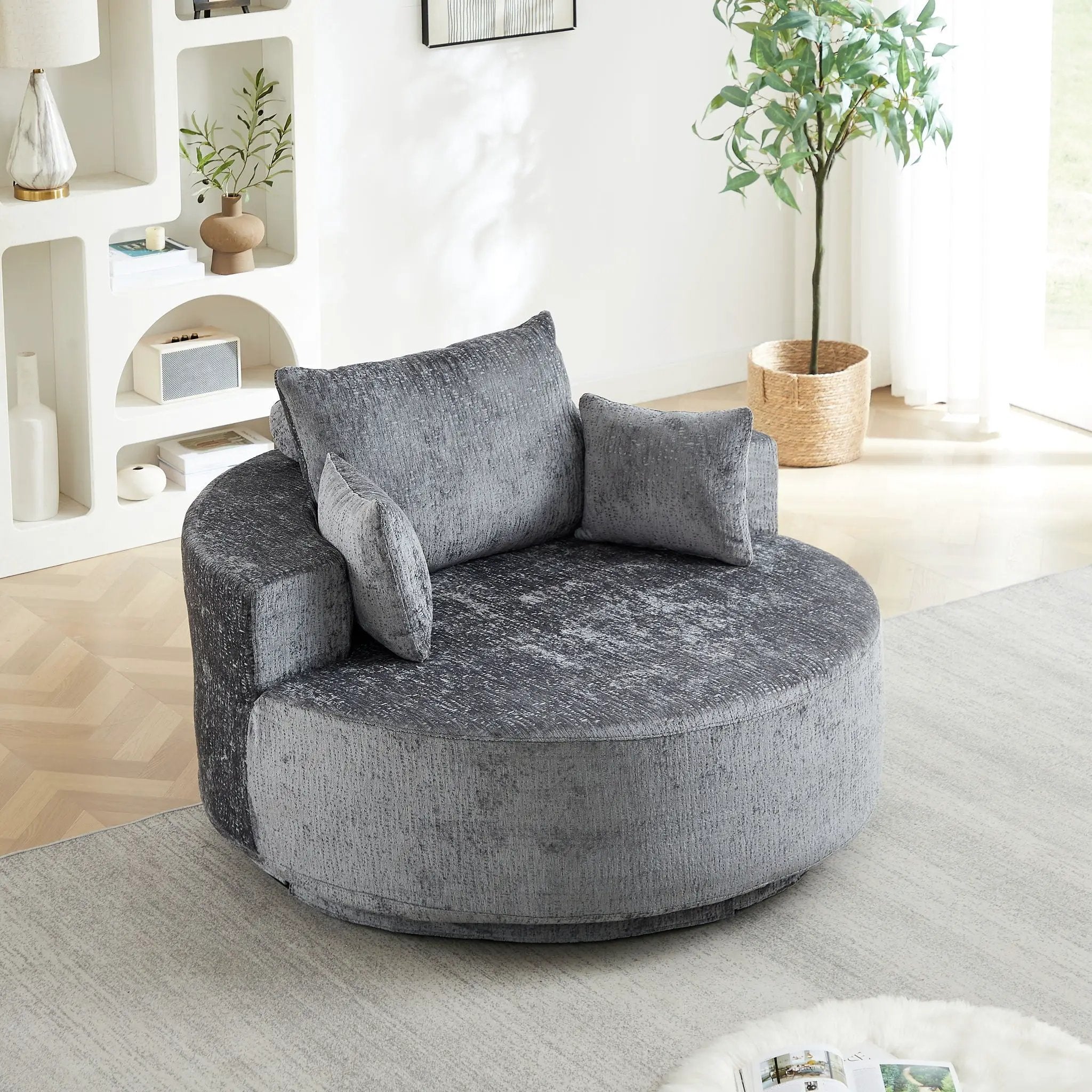 Swivel Chair With Rotating Base For Living Room by HouseOfZazla