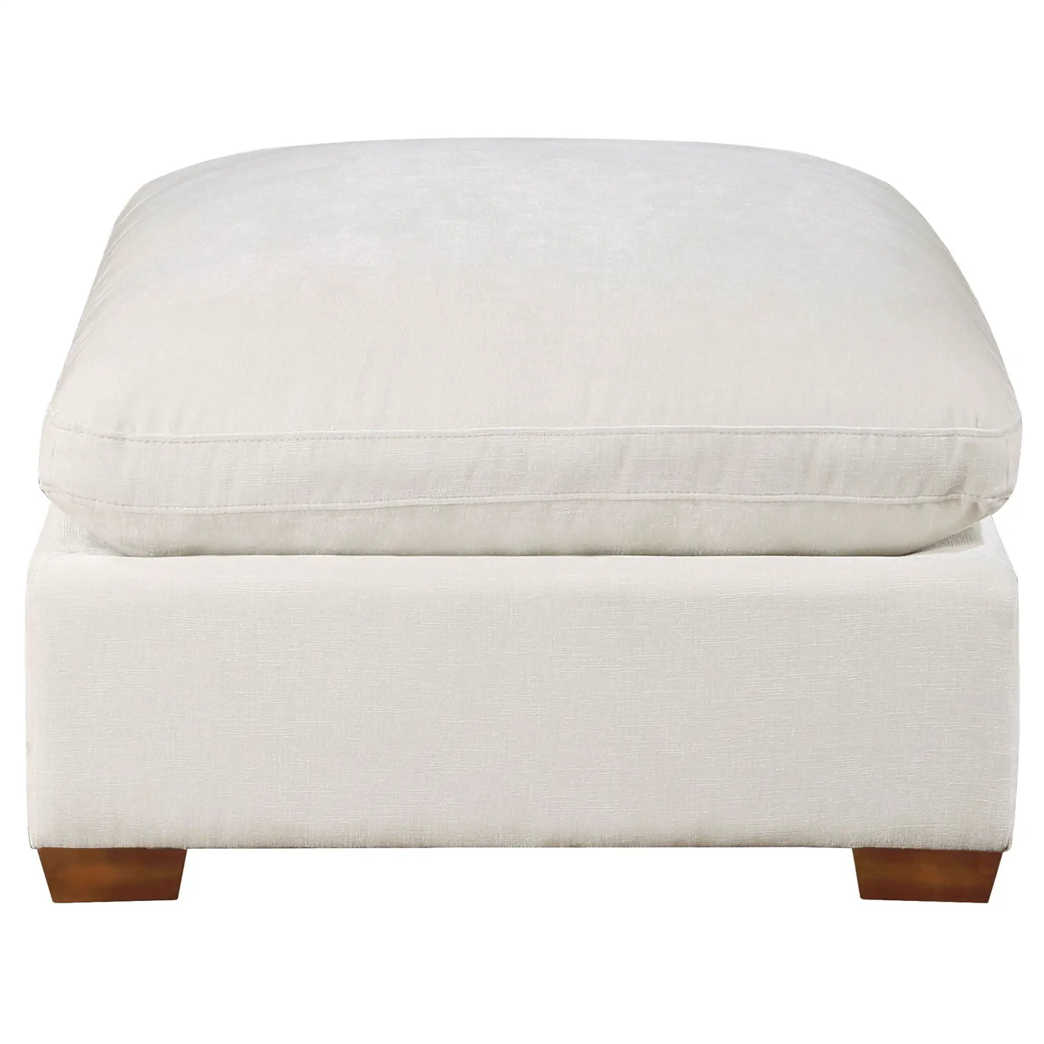 Lakeview Rectangular Upholstered Ottoman Ivory by Unique Piece Furniture