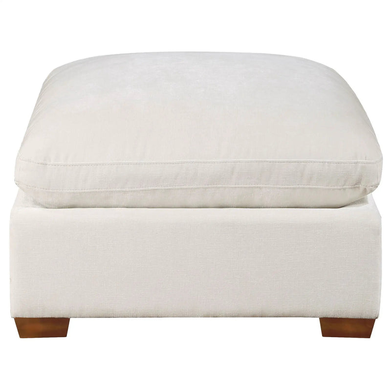 Lakeview Rectangular Upholstered Ottoman Ivory by Unique Piece Furniture