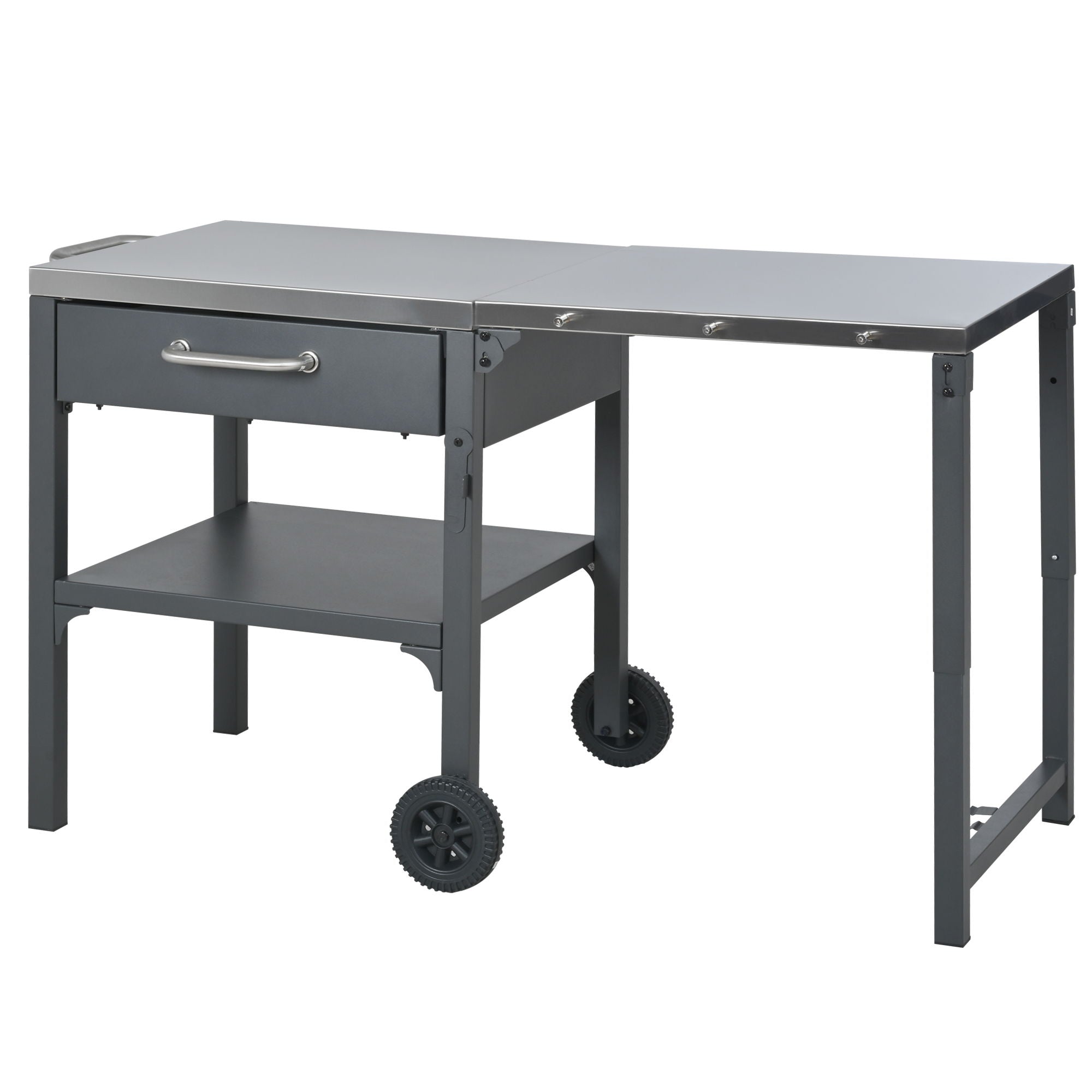 Foldable Outdoor Kitchen Cart With Storage For Patio by HouseOfZazla