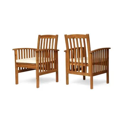 7-Piece Acacia Wood Outdoor Dining Set by HouseOfZazla