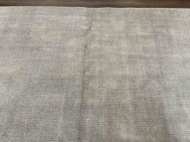 Tibetan Rug 8x10 Taupe Handmade Wool Modern Contemporary Carpet by Jewel Rugs