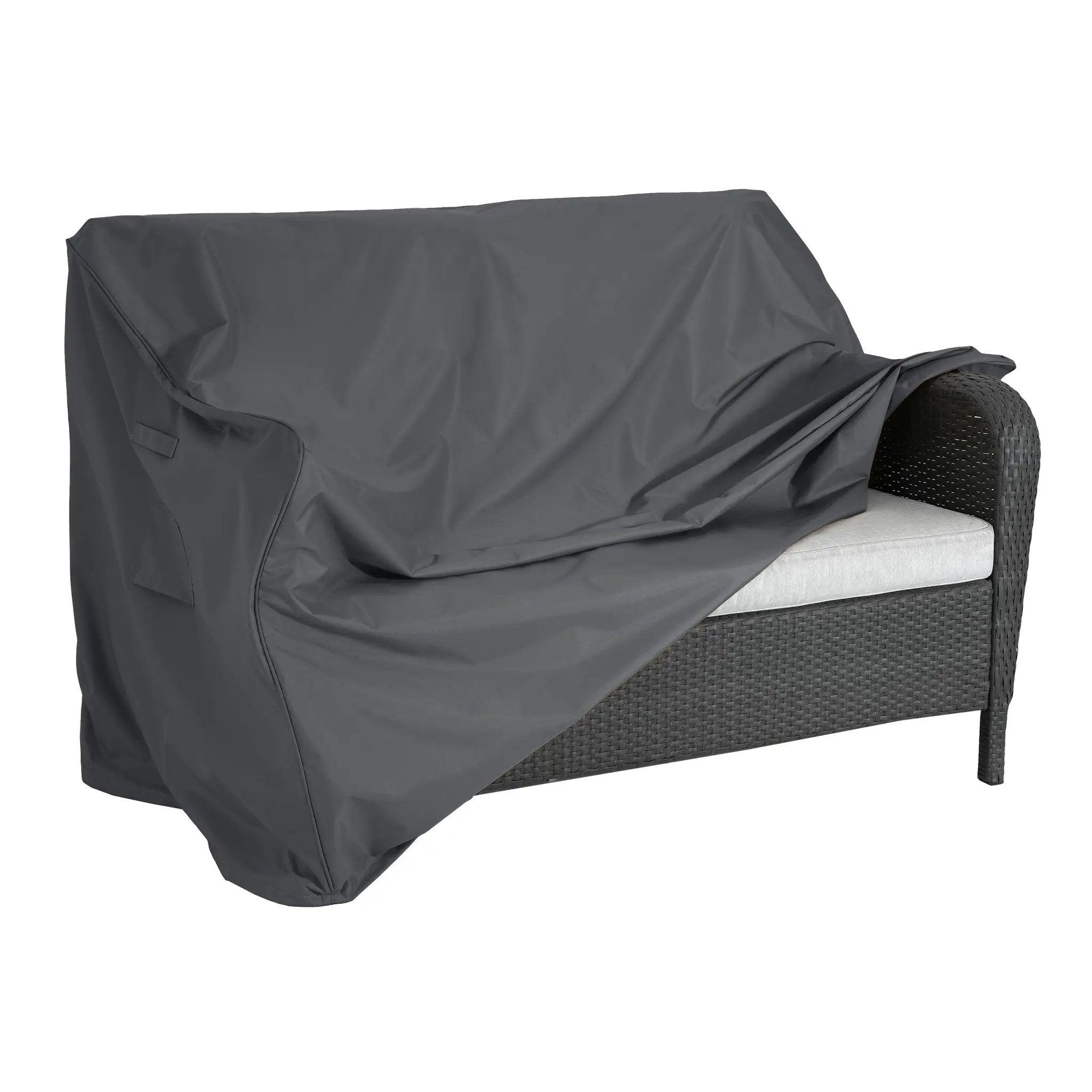 Shield Outdoor Loveseat Sofa Cover Dark Gray by HouseOfZazla