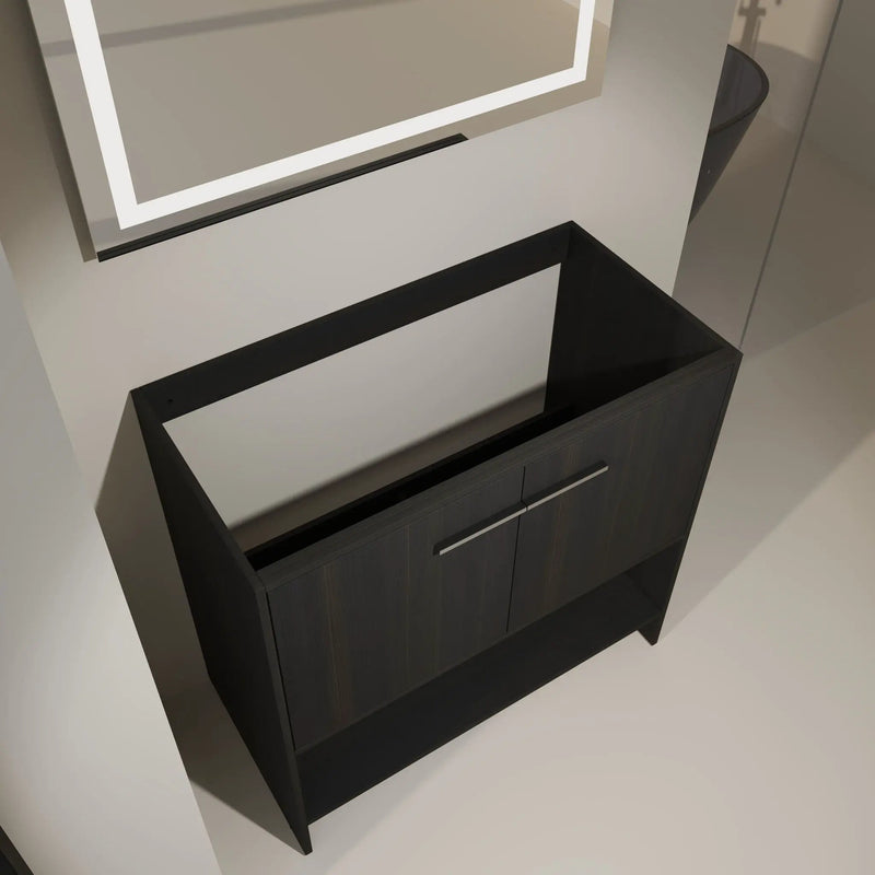 Modern Freestanding Bathroom Vanity With 2 Doors by Unique Piece Furniture
