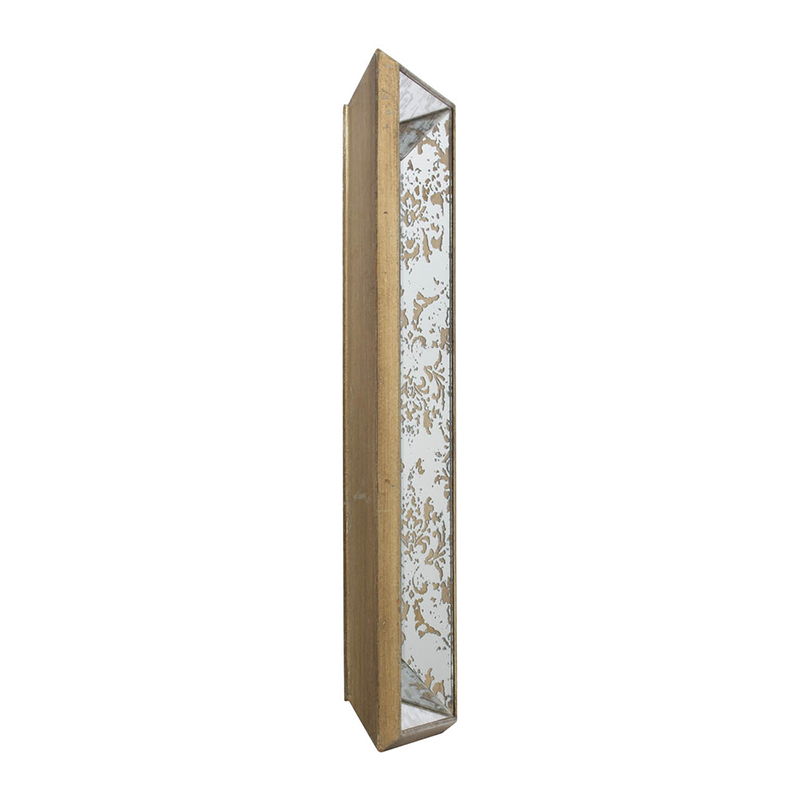 Antique Rectangle Mirror with Floral Accents - Pearl Silver, photo 6 of 25