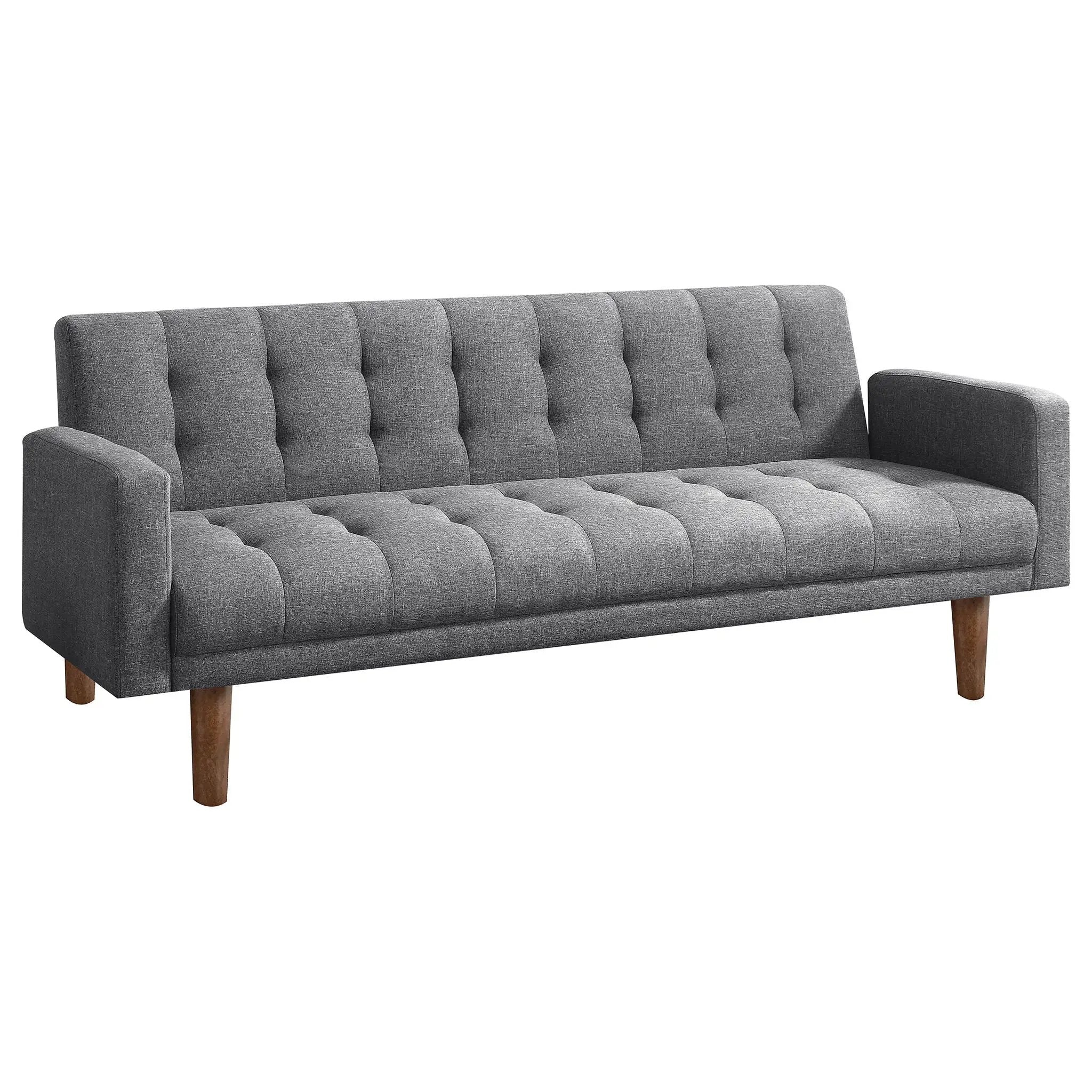 Mohawk - Tufted Back Sofa Bed - Gray by HouseOfZazla