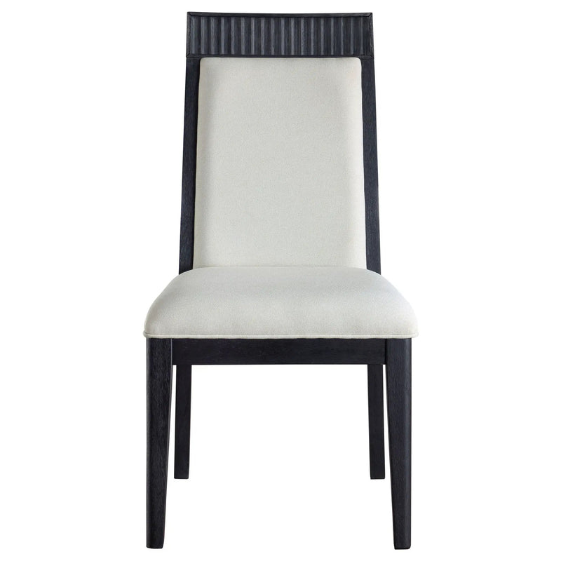 Brookmead Dining Side Chair Ivory and Black (Set of 2) by Unique Piece Furniture