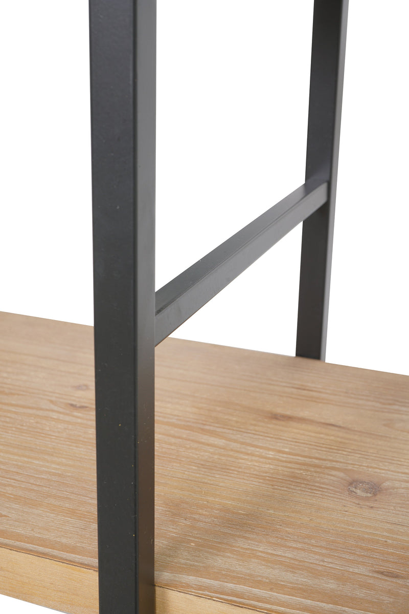 Tall Arched Wood and Iron Display Shelf with Striking Design, photo 5 of 9