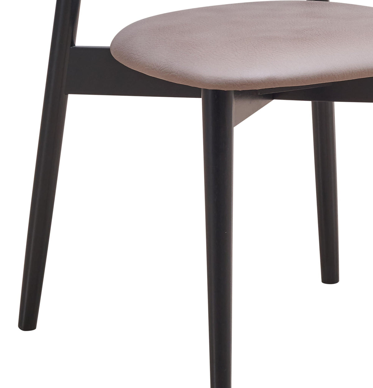 Lanae Polished Microfiber Side Chair Set of 2 with Foam Support - Gray, photo 4 of 6
