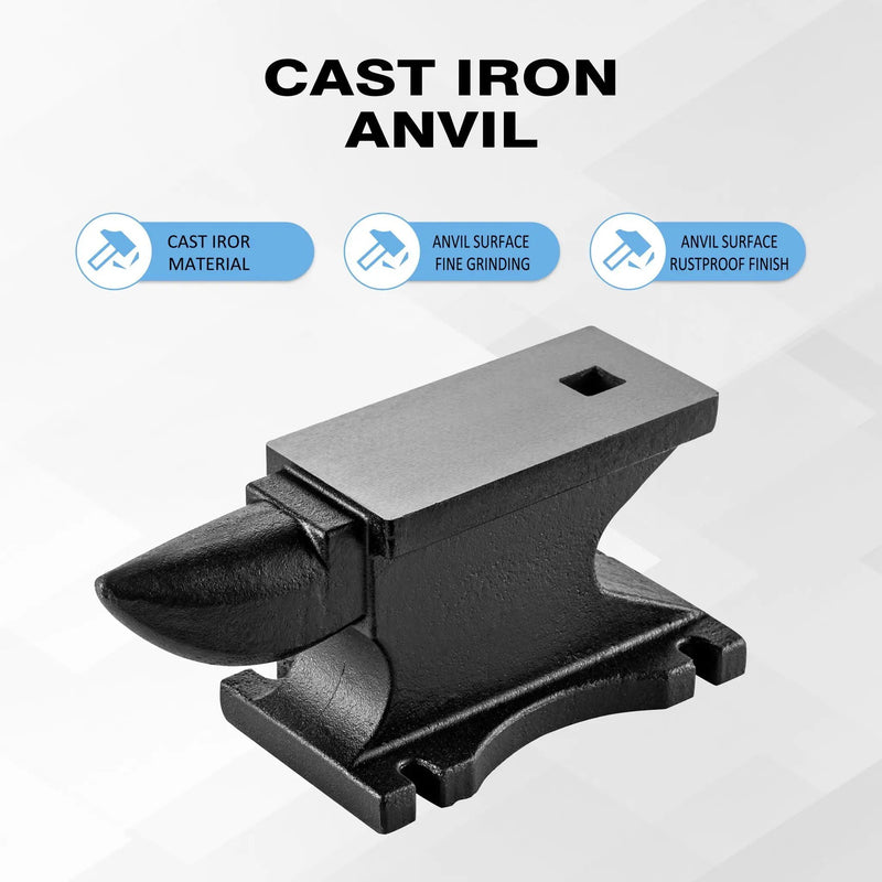 100 Lbs Single Horn Anvil - Black by HouseOfZazla