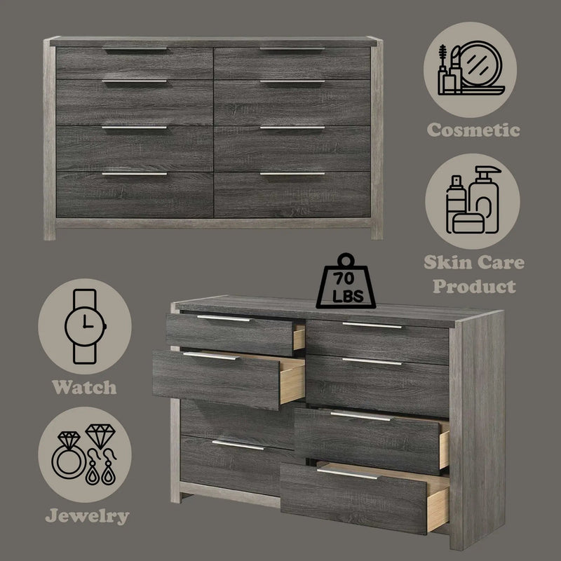 Jehoram - Dresser - Gray by Unique Piece Furniture