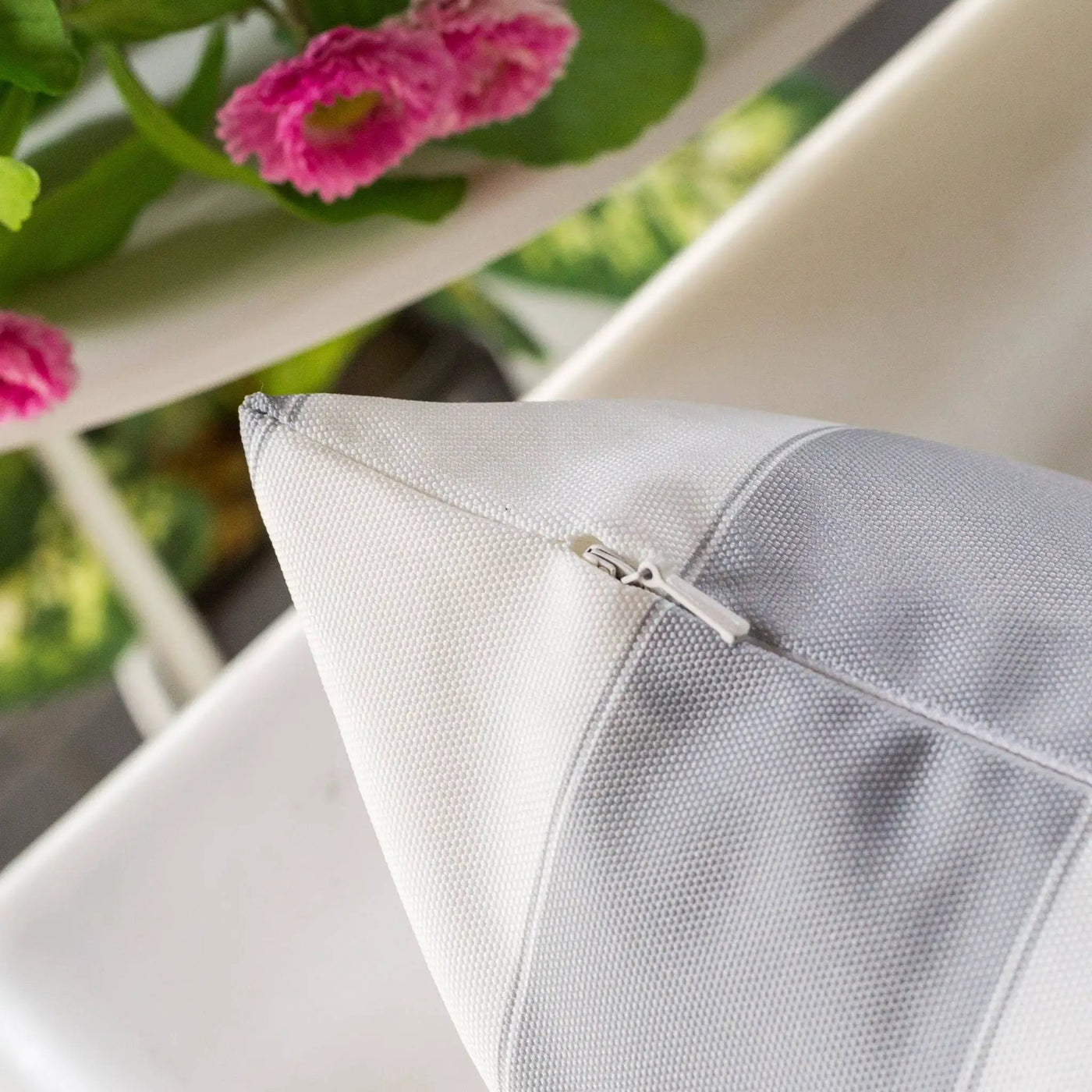 Horizon Stripe Pillow Outdoor & Indoor by HouseOfZazla