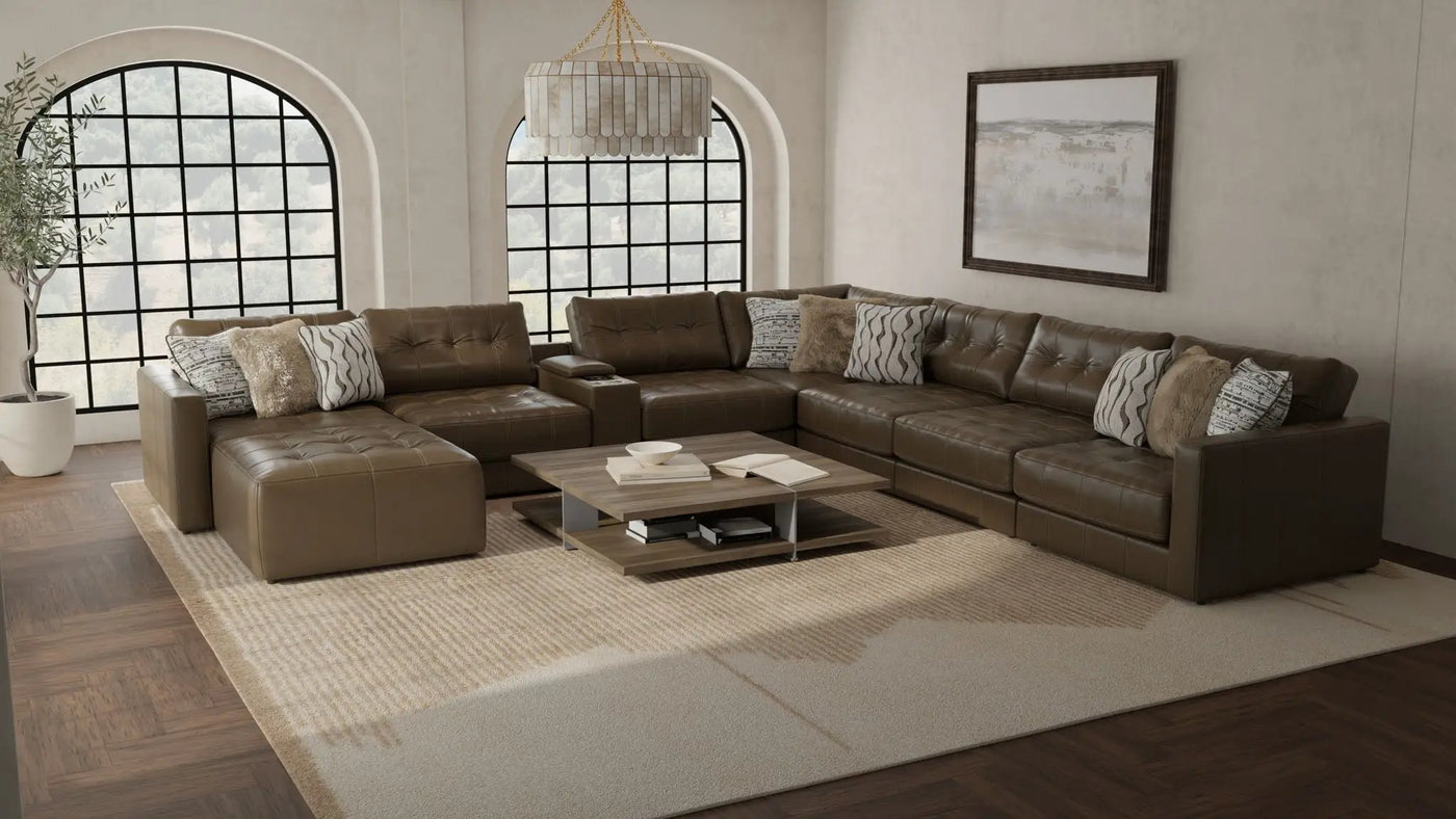 Siena - Modular Sectional And Cocktail Ottoman by Unique Piece Furniture