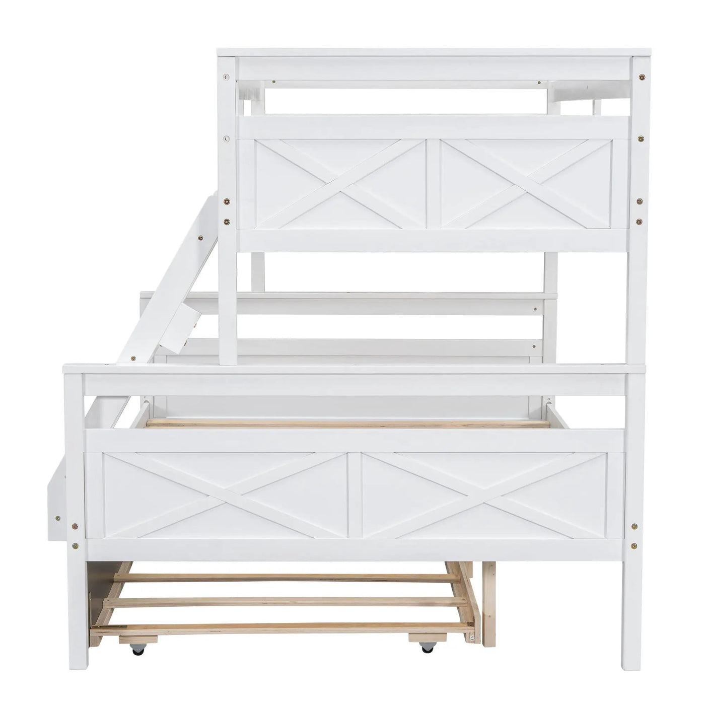 Bunk Bed With Ladder And Safety Guardrail by HouseOfZazla