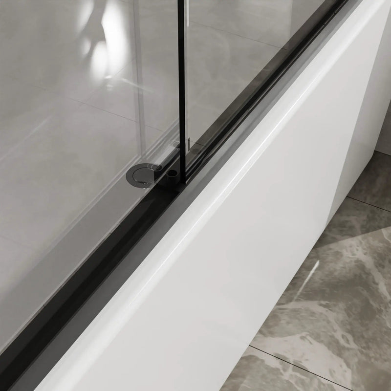 Goodyo - Double Sliding Bathtub Shower Door With Sgcc Clear Tempered Glass by HouseOfZazla