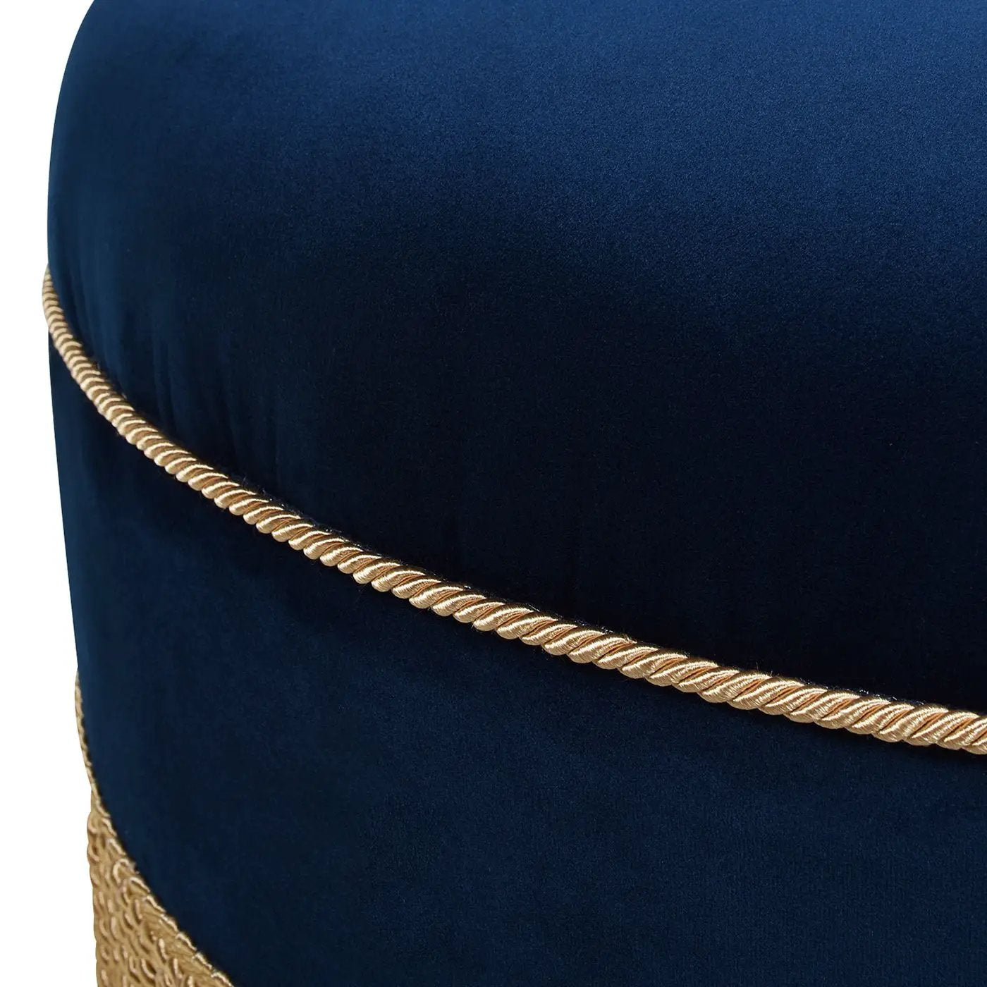 Yolanda - Round Upholstered Accent Ottoman by Unique Piece Furniture