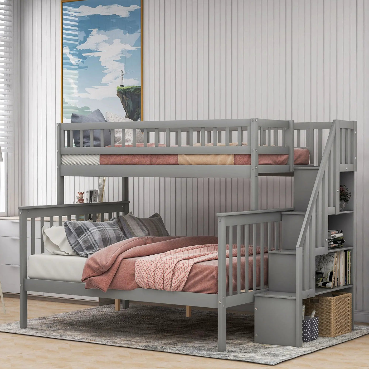 Bunk Bed With Staircase by Unique Piece Furniture