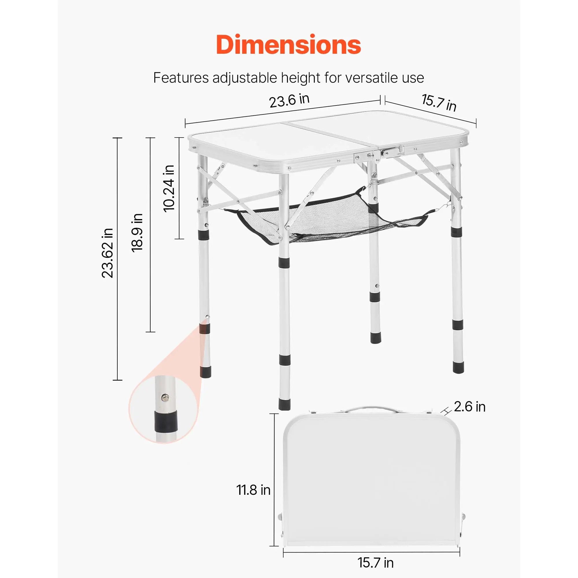 2ft Folding Portable Camping Table by HouseOfZazla