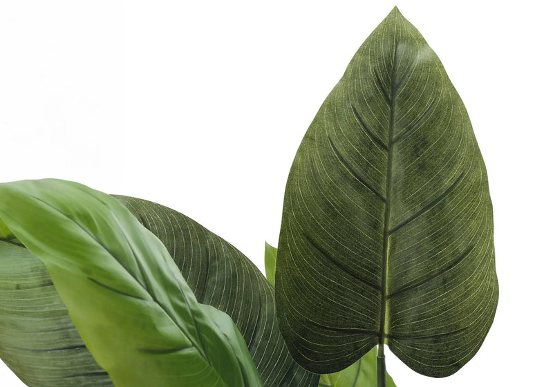 37" Tall, Artificial Plant, Aureum Tree, Indoor, Faux, Fake, Floor, Greenery, Potted, Real Touch, Decorative - Green / Black by Unique Piece Furniture