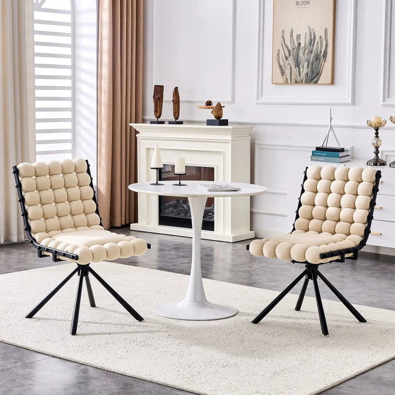 Puffy Bubble, Ball Chain Dining Chairs For Dining Room (Set of 2) by Unique Piece Furniture