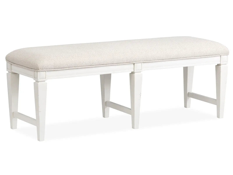 Willowbrook - Upholstered Bench - Egg Shell White by Unique Piece Furniture