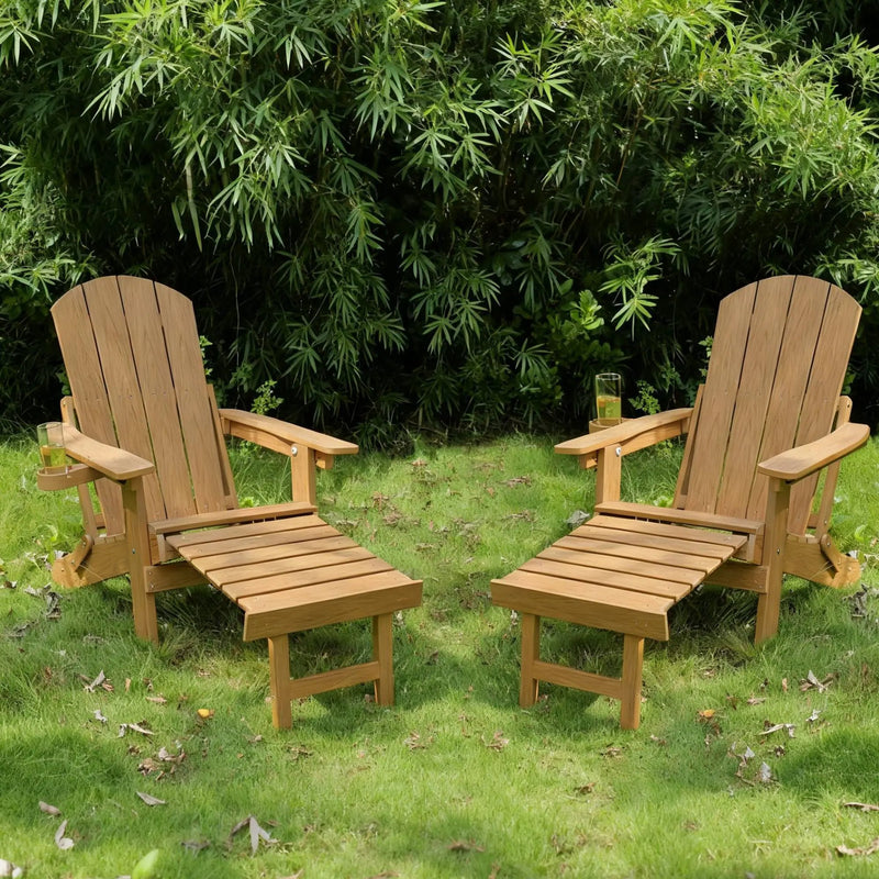 2-Piece All-Season Outdoor Lounge Chairs For Patio Leisure & Garden Relaxation Moments by HouseOfZazla