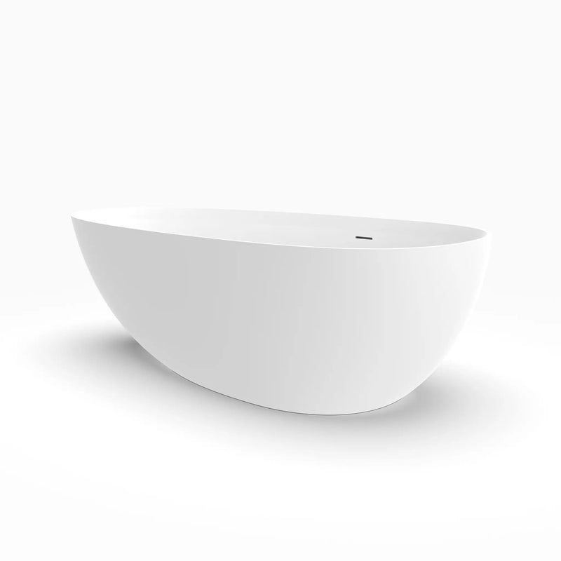 71 Inch Artificial Stone Freestanding Bathroom Bathtub by HouseOfZazla