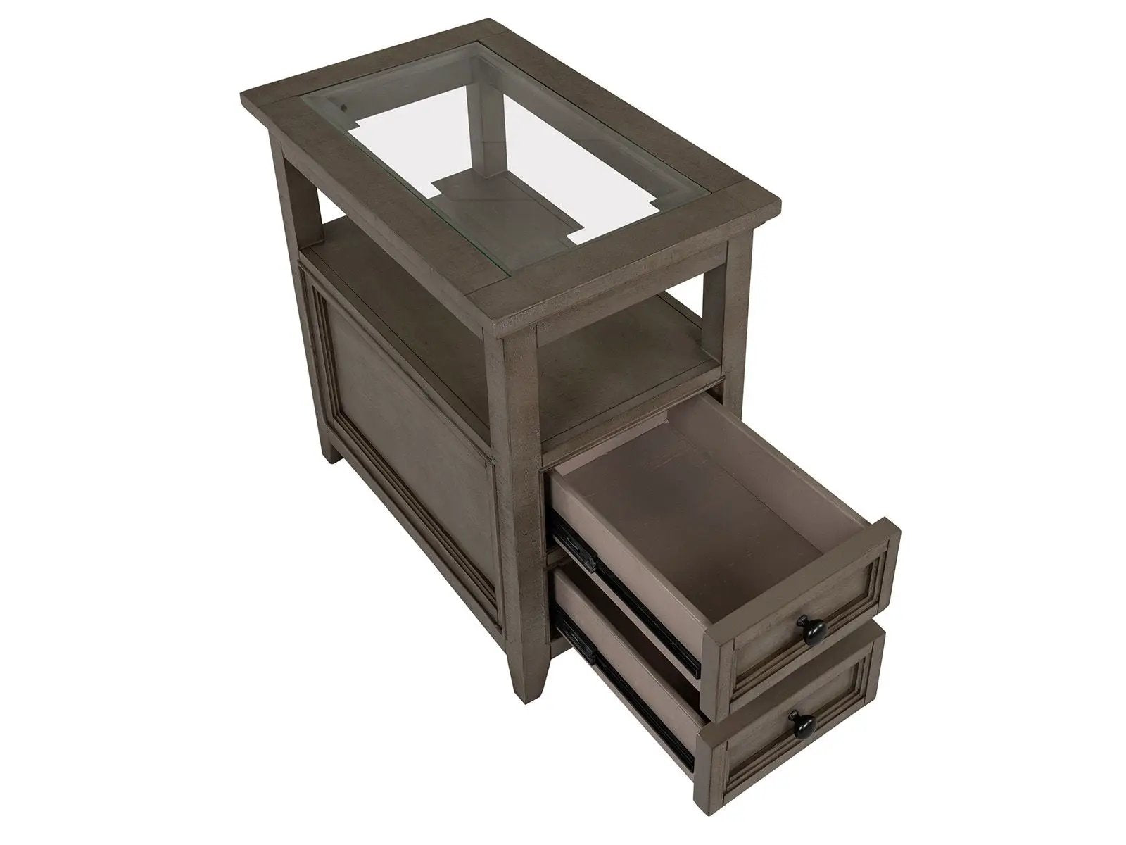 Paxton Place - Chairside End Table - Dovetail Gray by Unique Piece Furniture