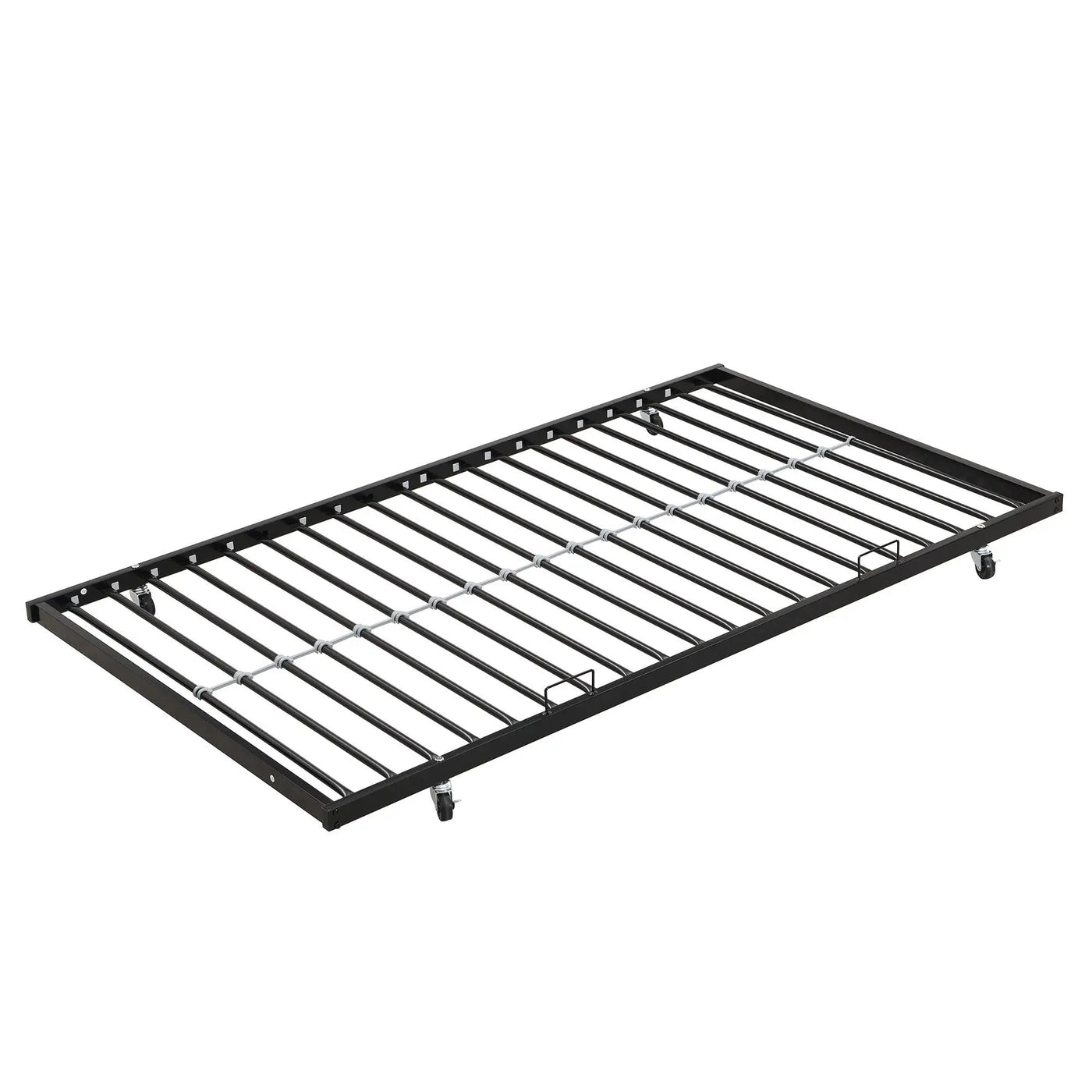 Modern Metal Bunk Bed With Side Ladders And Guardrail by HouseOfZazla