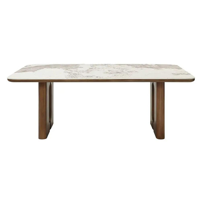 Harvey - Dining Table With Ceramic Top - Walnut by Unique Piece Furniture