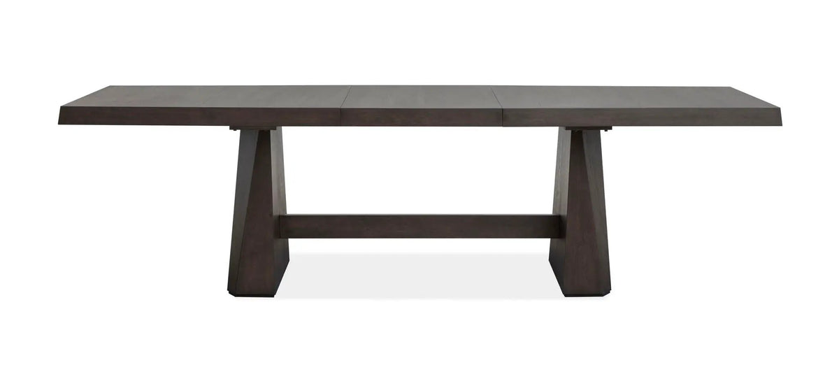 Tauren - Extendable Double Pedestal Dining Table - Coffee Bean, photo 3 of 7