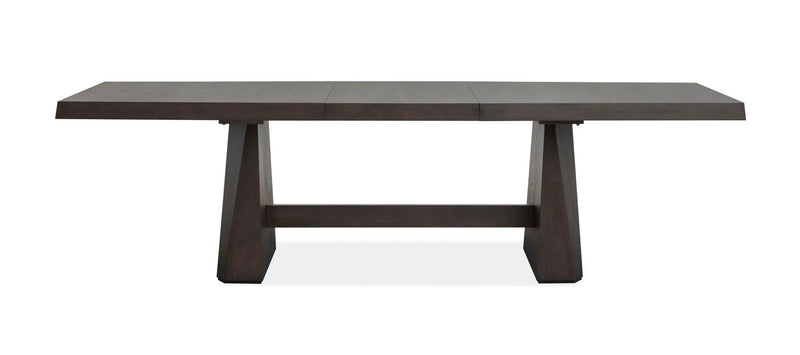 Tauren - Extendable Double Pedestal Dining Table - Coffee Bean, photo 3 of 7