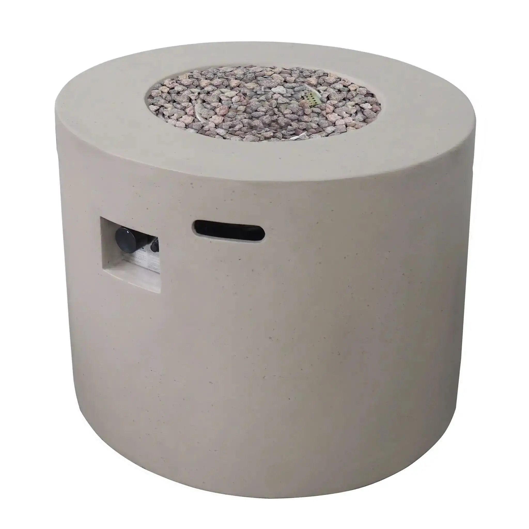 Round Iron Fire Pit With 40,000 Btu by HouseOfZazla