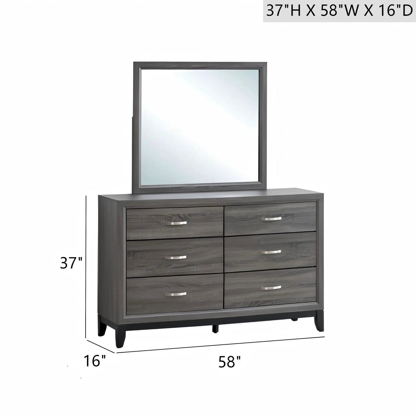 Glasgow - Dresser With 6 Drawers by HouseOfZazla