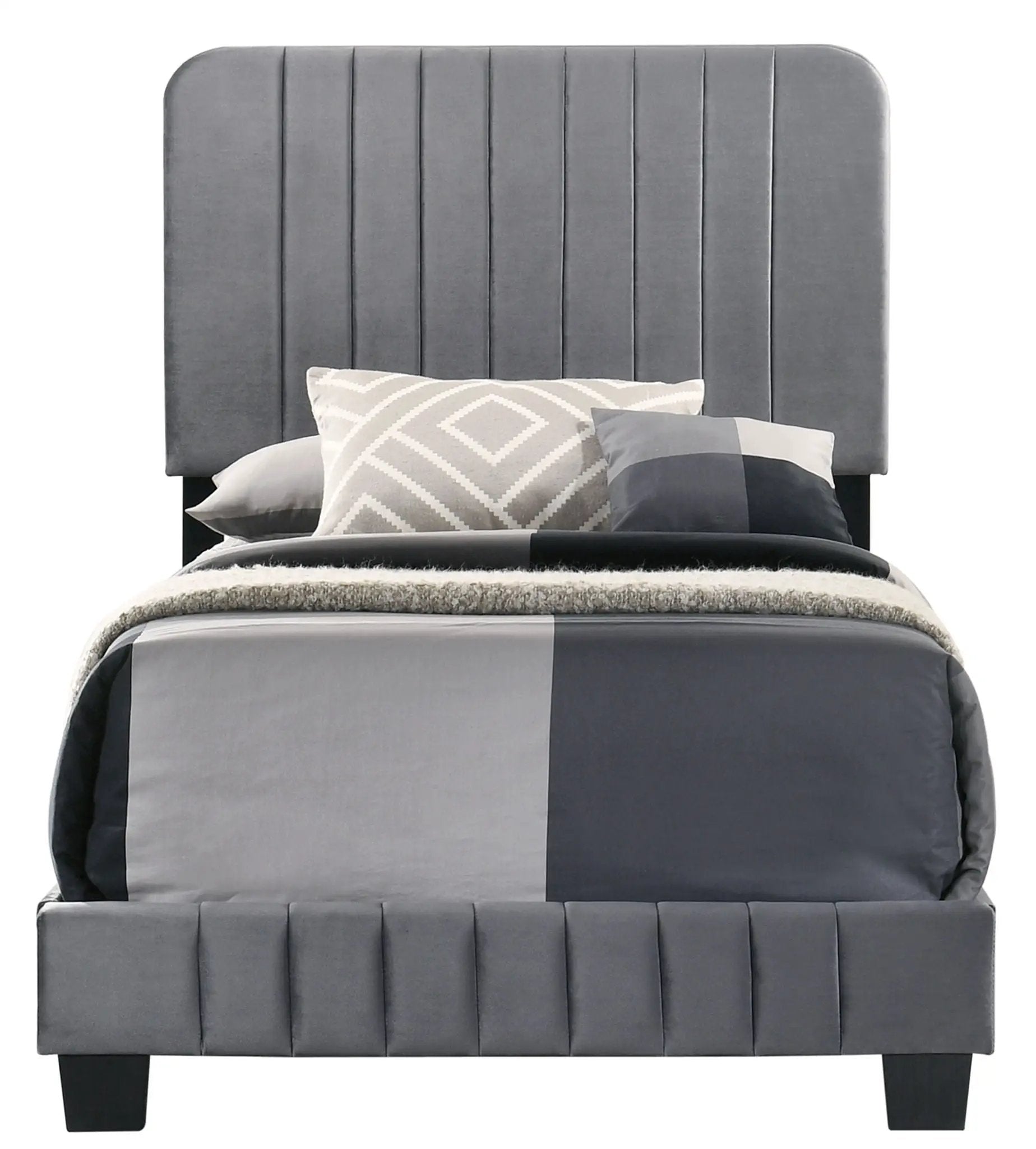 Channel Tufted Bed by Unique Piece Furniture