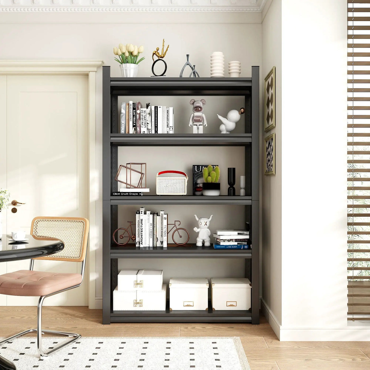 Industrial Heavy Duty Metal Garage Shelving Unit, Adjustable Storage Rack by HouseOfZazla