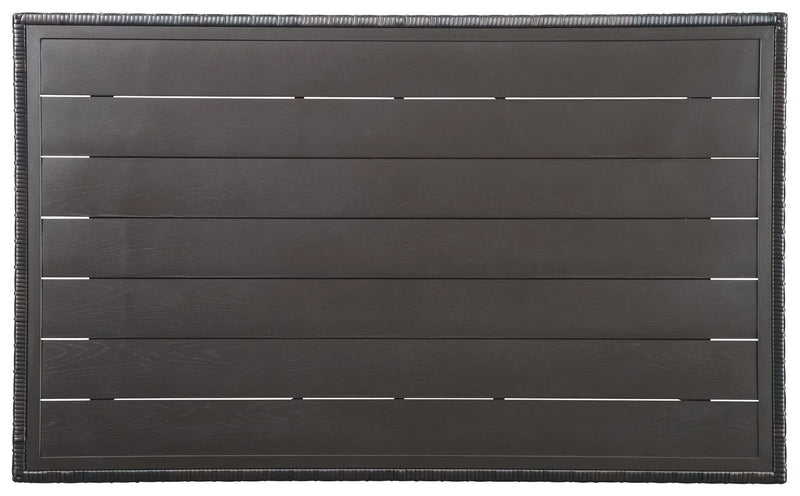 Easy Isle - RECT Multi-Use Table - Dark Brown / Beige by Unique Piece Furniture