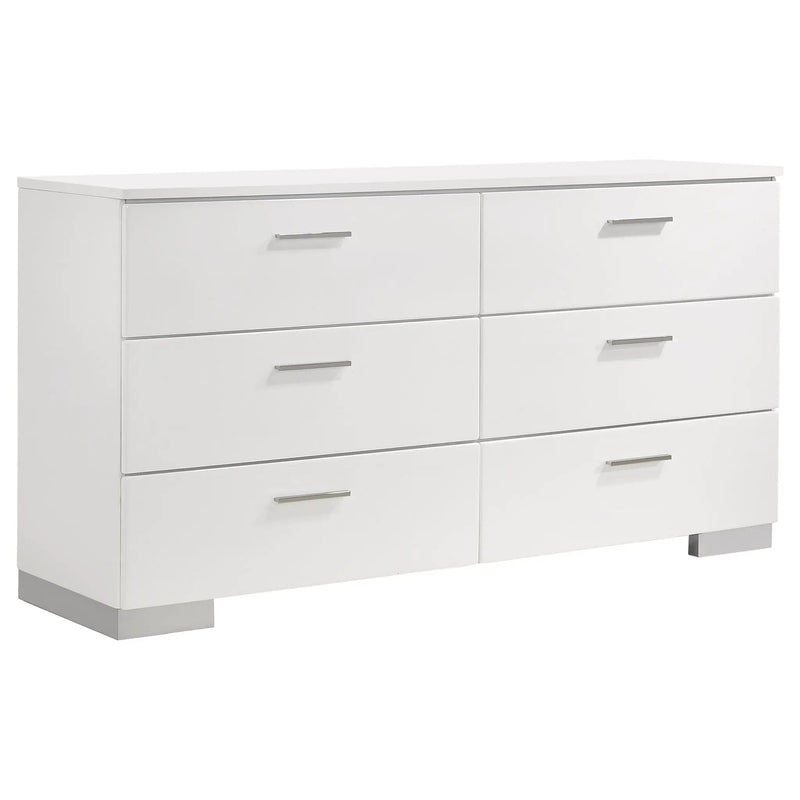 Felicity 4-piece California King Platform Bedroom Set White by Unique Piece Furniture