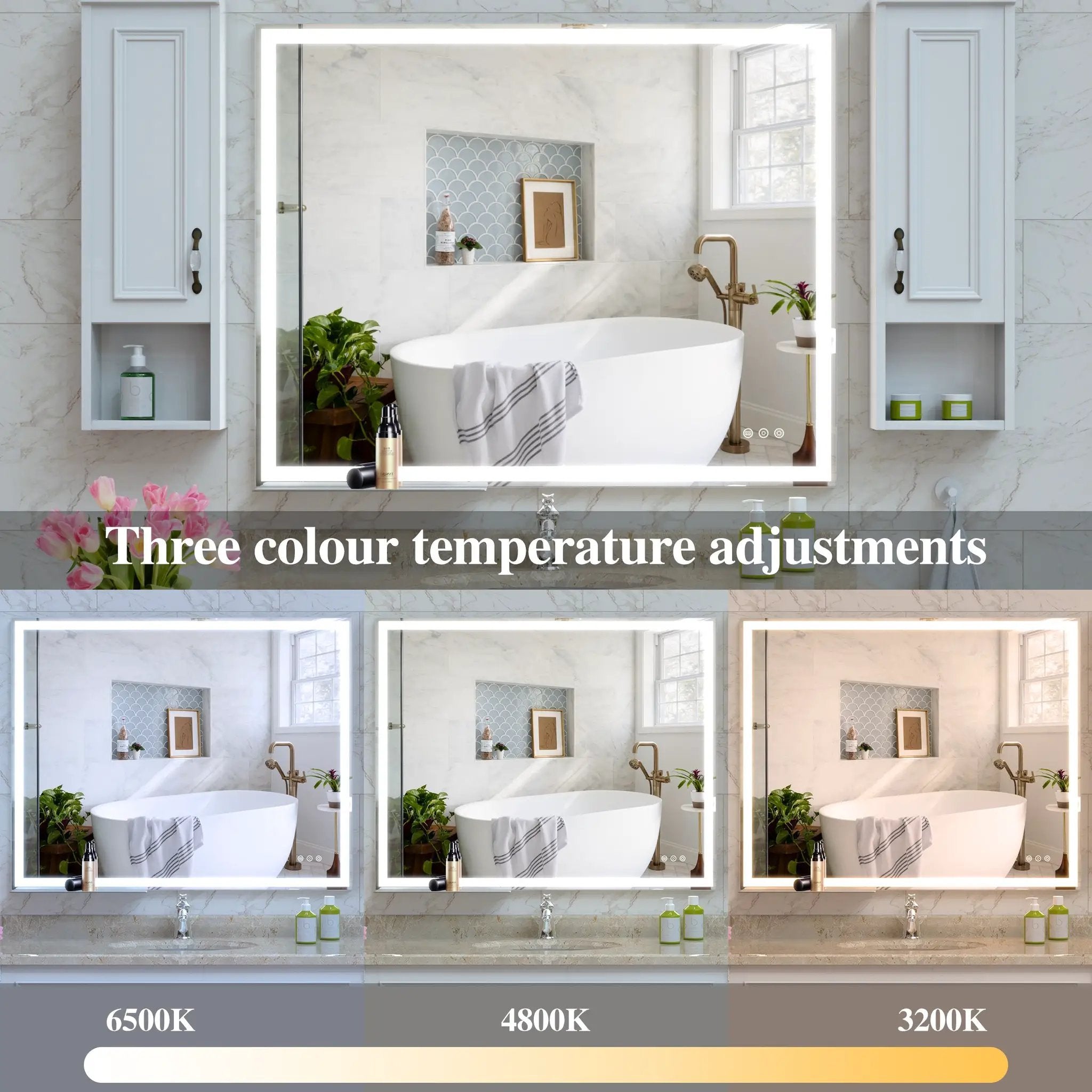 32x40 Inch LED Bathroom Vanity Mirror by HouseOfZazla