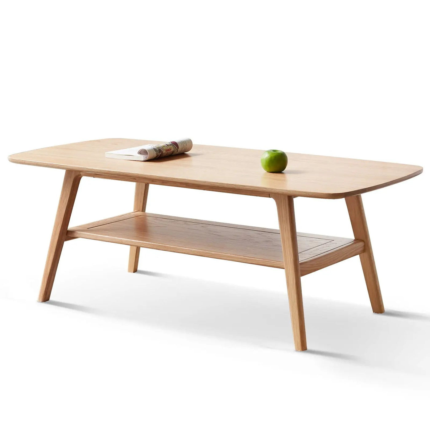 Low Coffee Table With Storage Shelf by HouseOfZazla