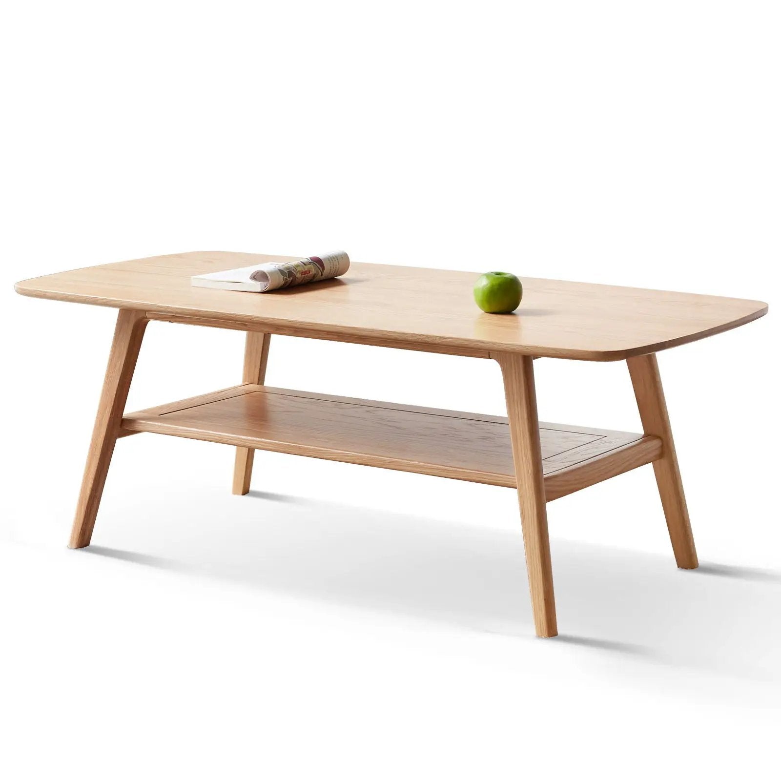 Low Coffee Table With Storage Shelf by HouseOfZazla
