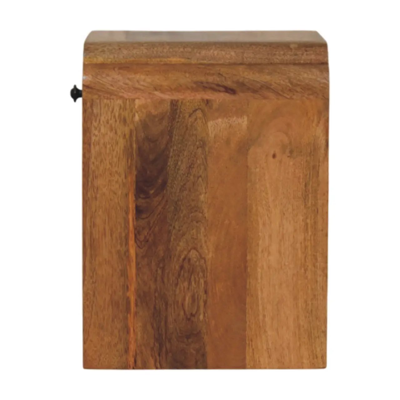 Newton Mini Oak-ish Nightstand with a Drawer and Open Shelf by HouseOfZazla
