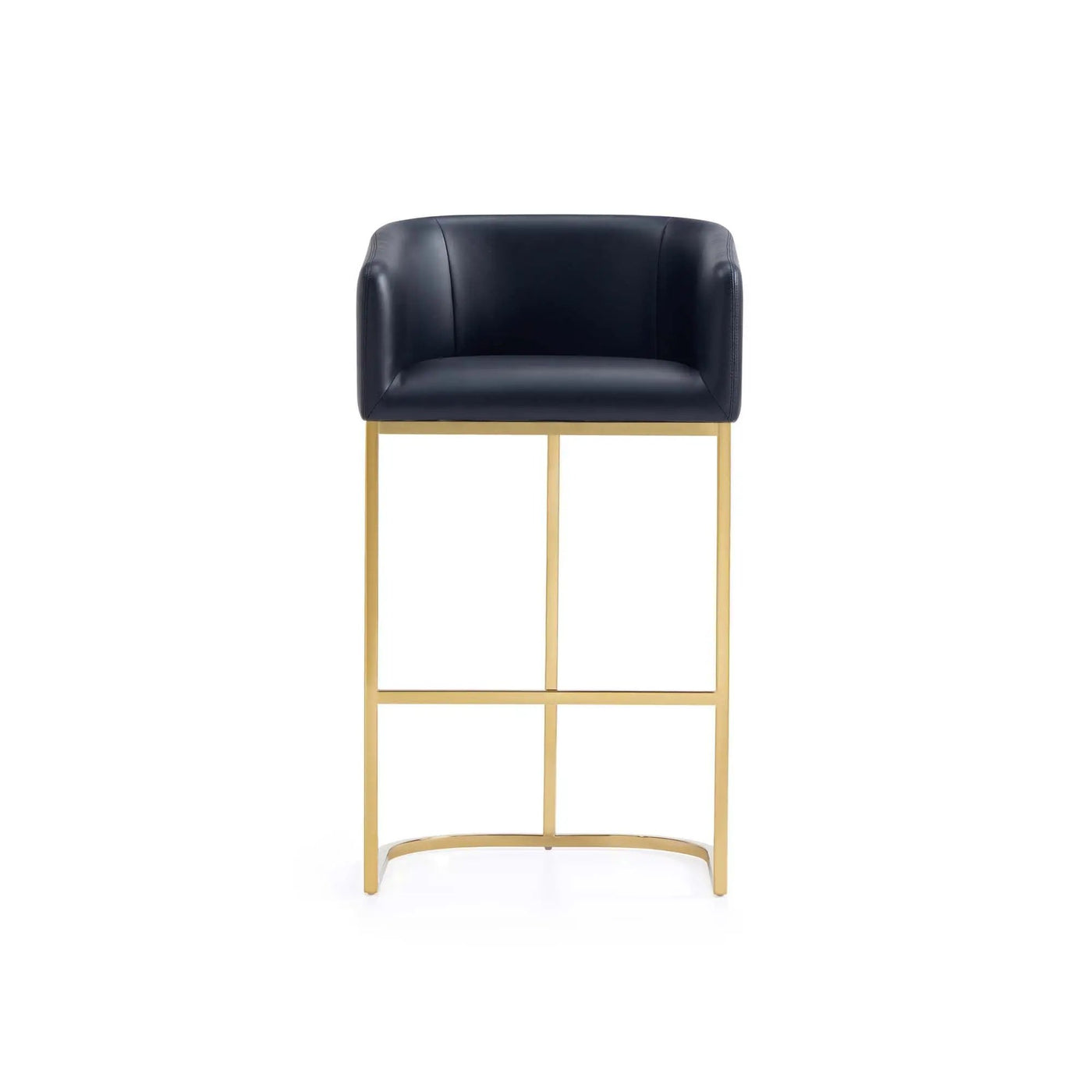 Mid-Century Modern Stool With Steel Base by HouseOfZazla