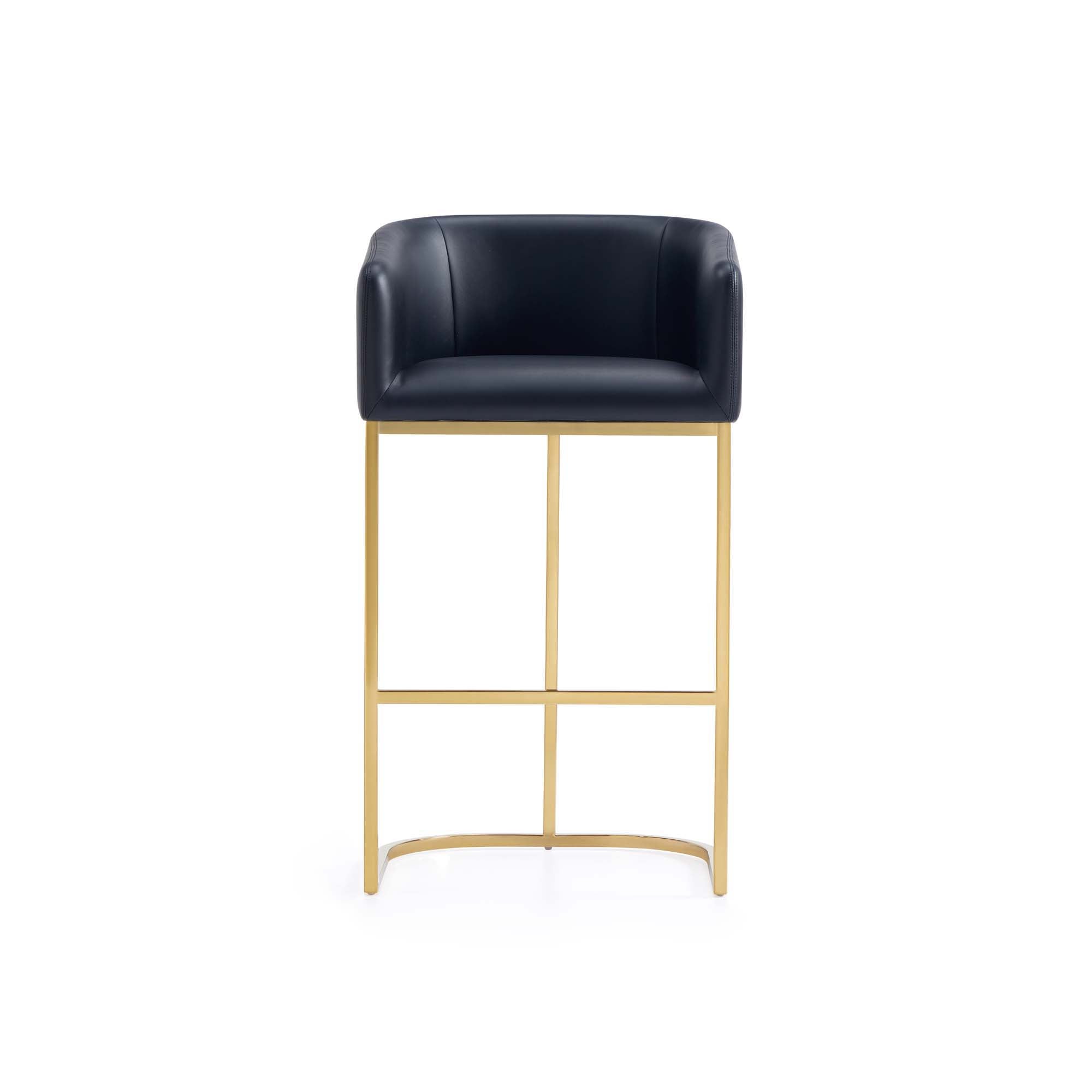 Mid-Century Modern Stool With Steel Base by HouseOfZazla