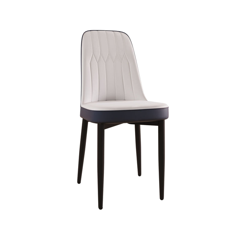 Modern Dining Chair With Cushions And Metal Legs by Unique Piece Furniture