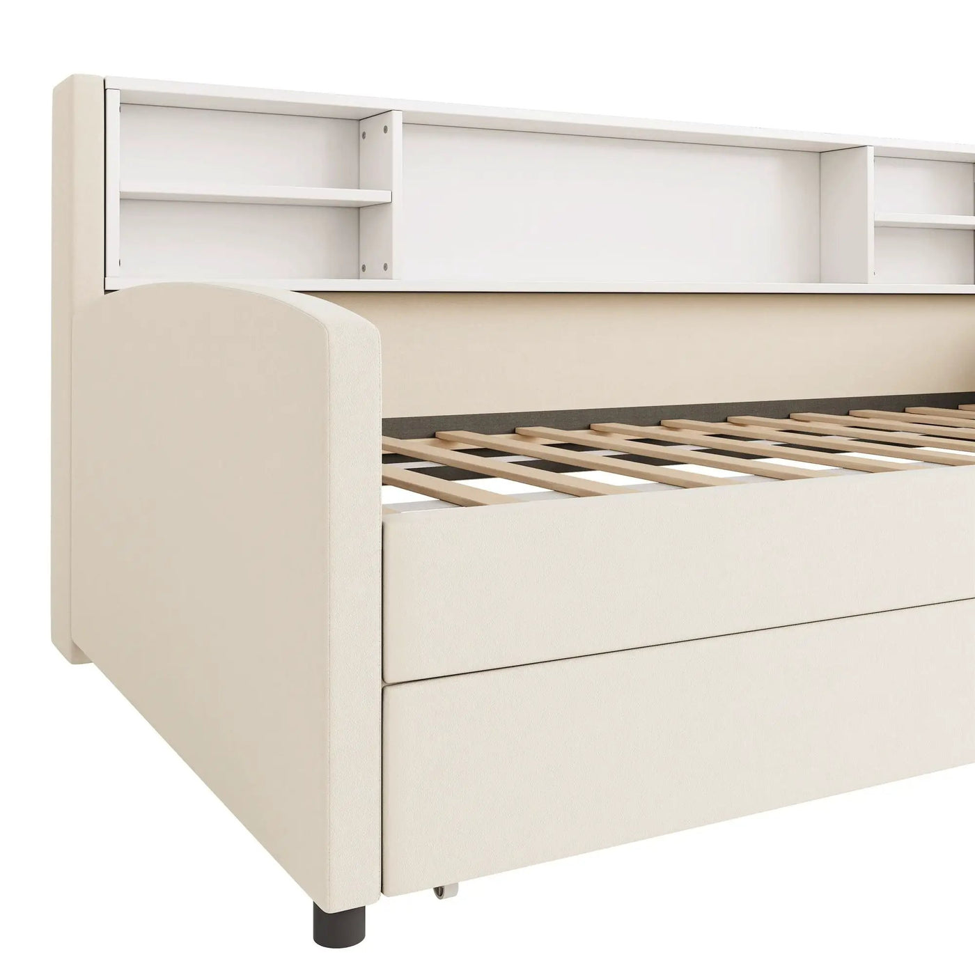 Luxurious Upholstered Platform Bed With Storage Drawers by HouseOfZazla