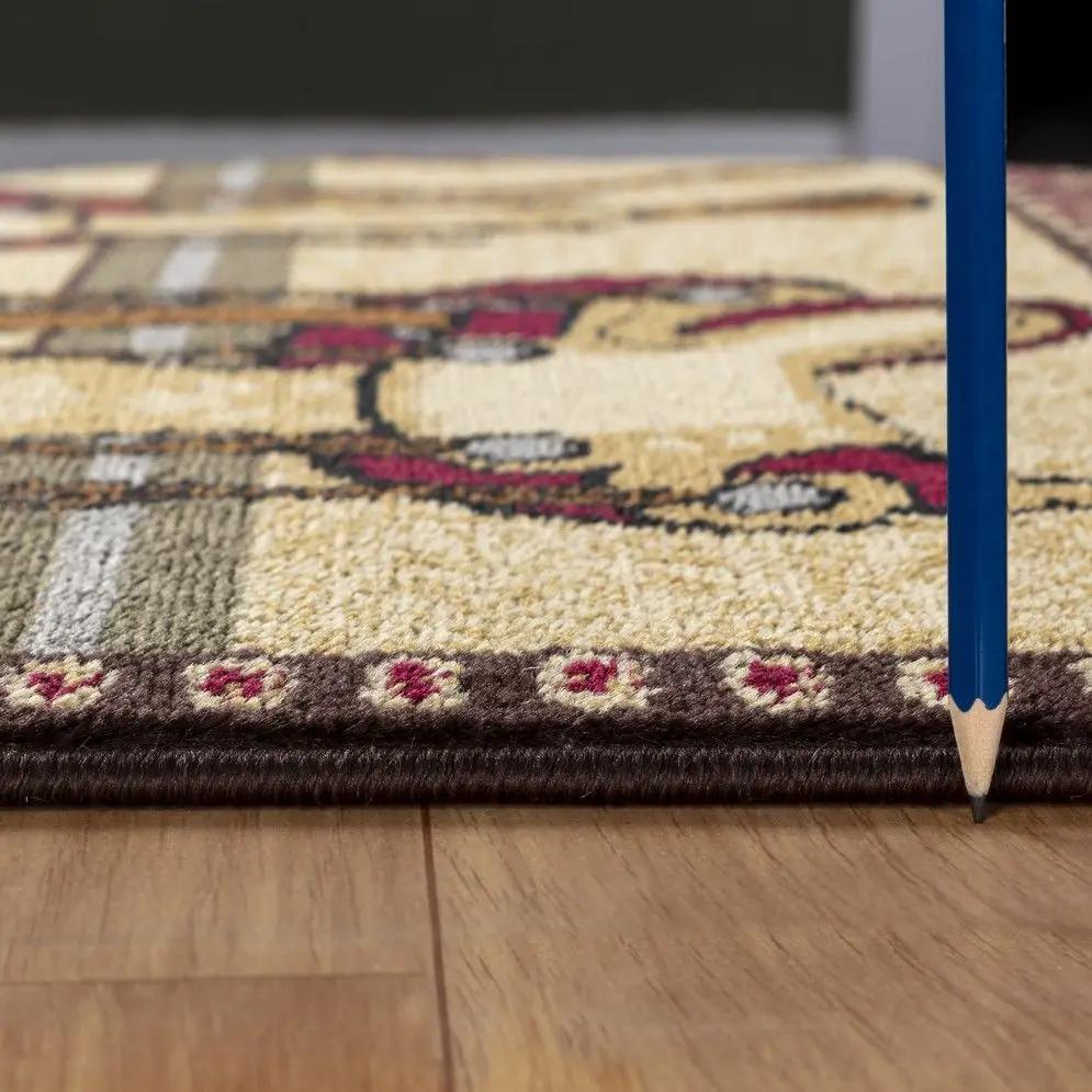 Tribes - 5'3" X 7'3" Southwest Area Rug - Beige - Polypropylene by HouseOfZazla