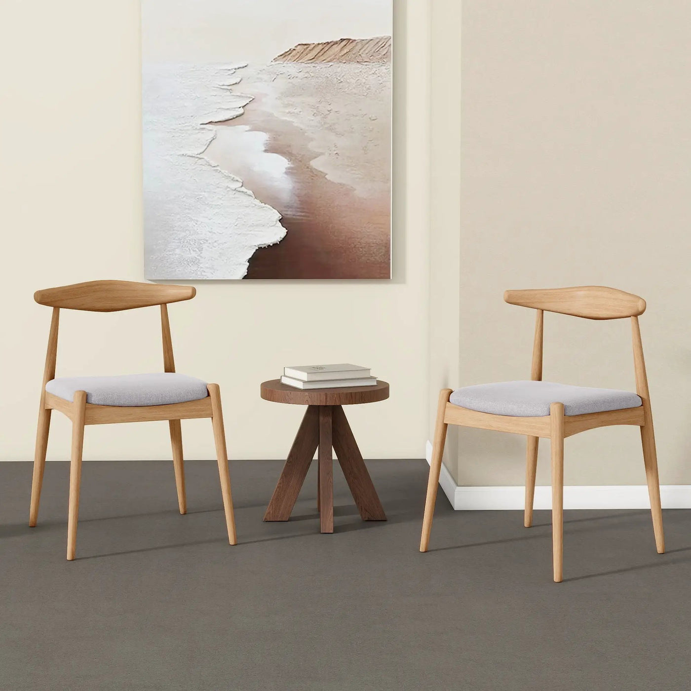 Elegant Dining Chairs With Ergonomic Backrest & Comfort Cushions (Set of 2) by HouseOfZazla