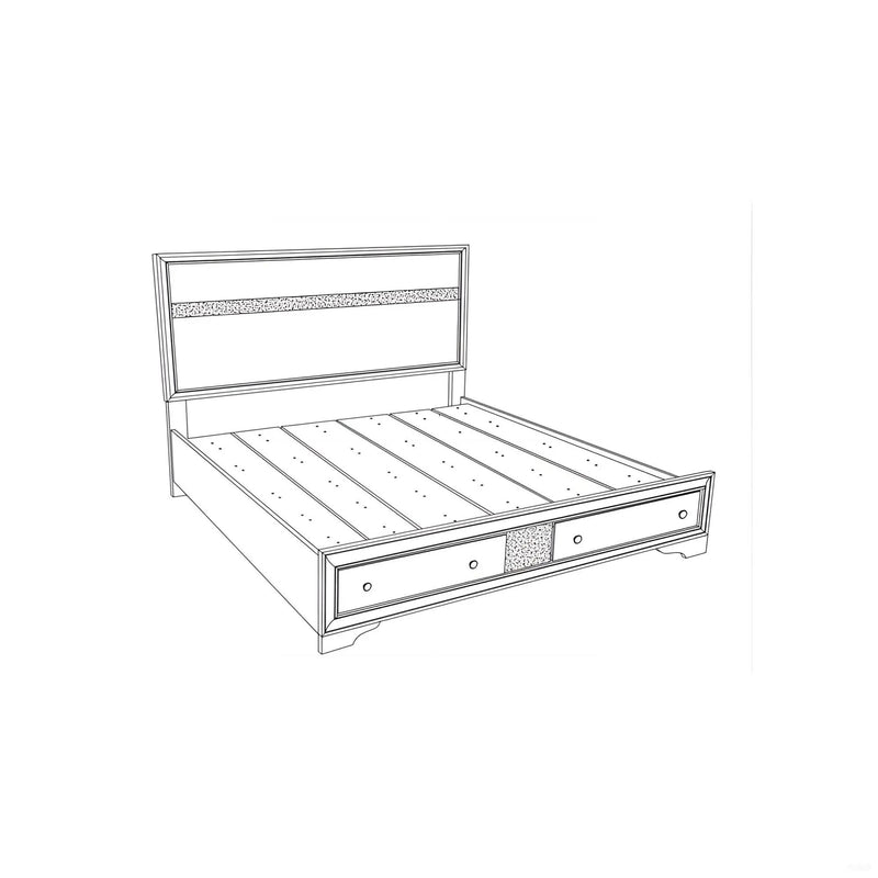 Madrid G02350B-QB Queen Bed by HouseOfZazla
